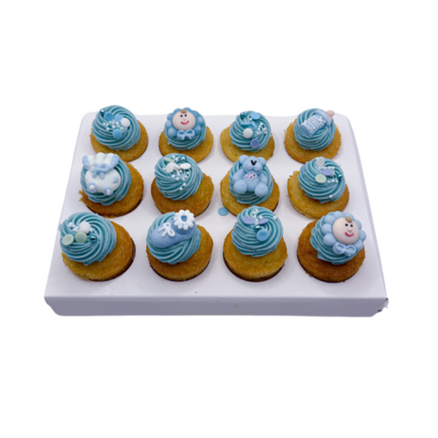 Mini Babyshower cupcakes - Pojke