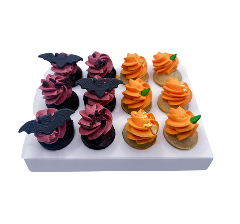 Mini halloween cupcakes ( Växtbaserade )